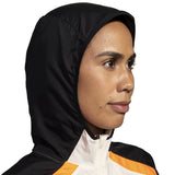 Brooks Run Visible 2.0 Women's Running Jacket - Ecru/Fluoro Flash/Black