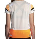 Brooks Run Visible 2.0 Short Sleeve Women's Running Tee - Ecru/Fluoro Flash/Black