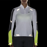 Brooks Run Visible Half Zip Women's Running Top - White/Asphalt/Nightlife