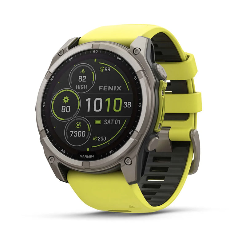Garmin Fēnix® 8 Solar 51mm Running Watch - Yellow/Graphite