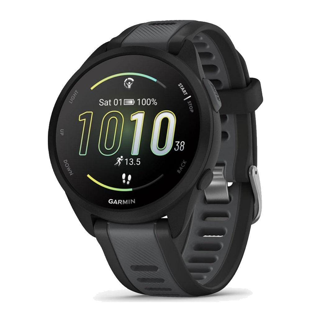 Garmin Forerunner 165 Running Watch -  Black/Slate Grey