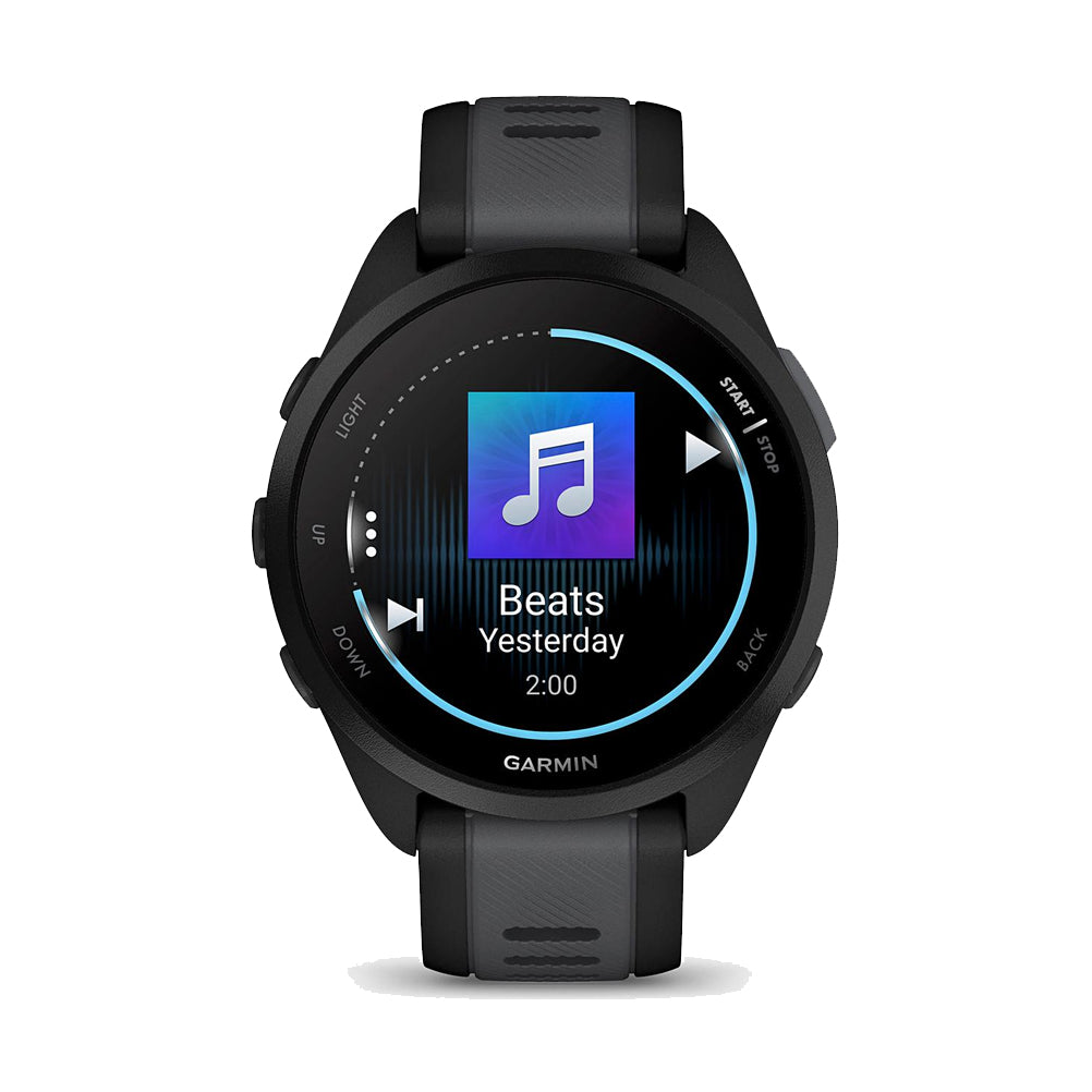 GARMIN FORERUNNER 165 MUSIC ブラック Garmin Forerunner 165 Music Running Watch - Black/Slate Grey – The