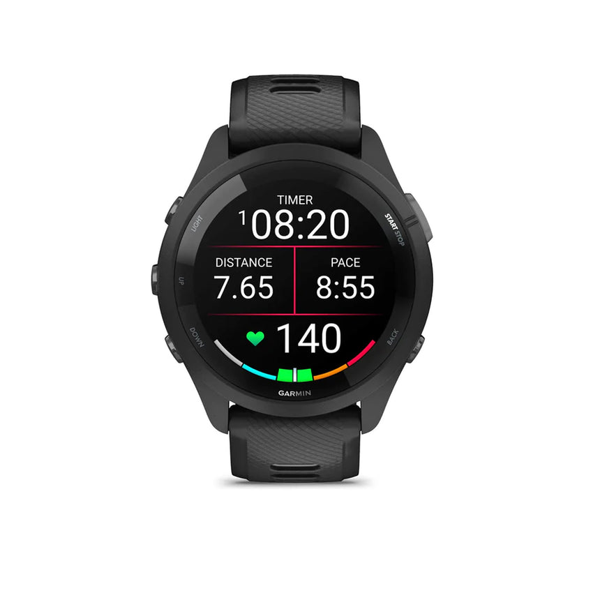 Garmin Forerunner 265 Running Watch - Black Bezel/Powder Gray 46mm