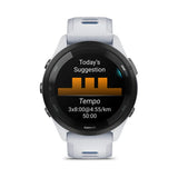Garmin Forerunner 265 Running Watch - Whitestone/Tidal Blue 46mm