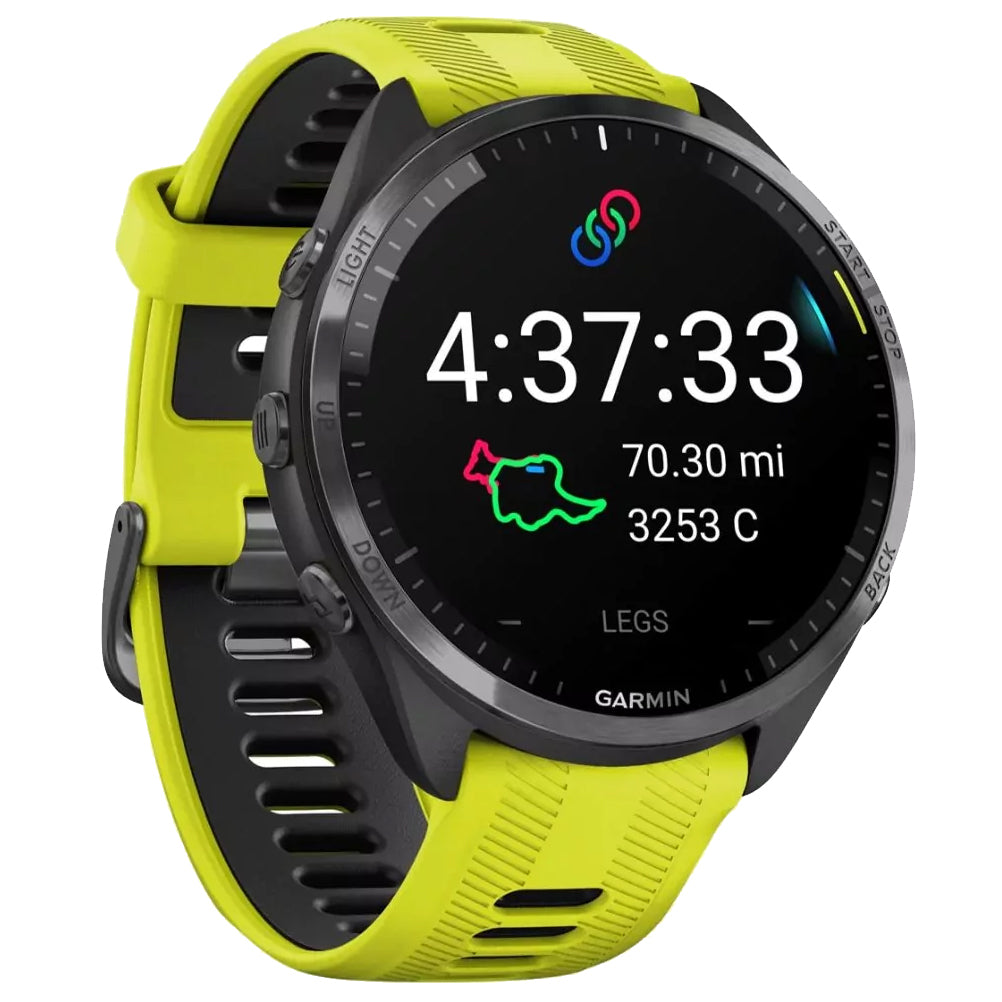 時計 Forerunner 965 White  Yellow Black Forerunner 965 - GPS Triathlon Smartwatch For Runner (Yellow