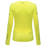 GoreWear Vivid Long Sleeve Women's Running Tee - Neon Yellow