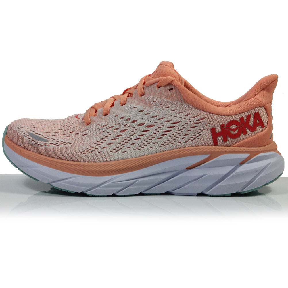 Hoka One One Clifton Women's Running Shoe Cantaloupe/Silver Peony
