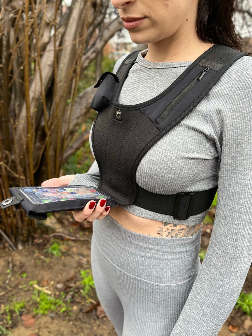 Amaeva Vest Running Phone Holder - Black