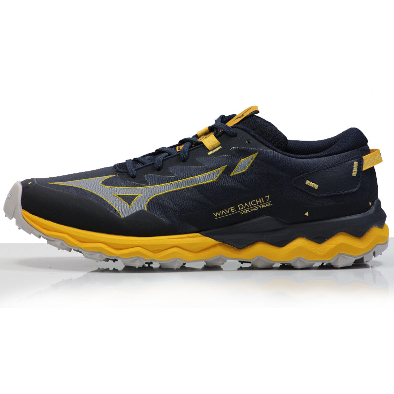 Mizuno Wave Daichi 7 Men's Trail Shoe - Night Sky/Tradewinds/Gold Fusion