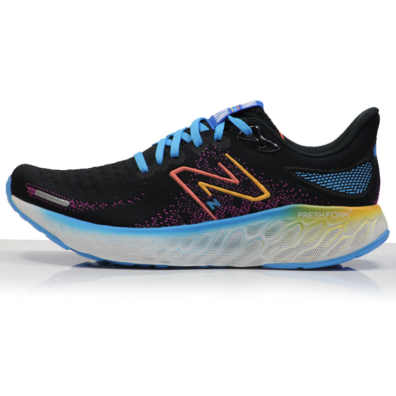 New Balance Fresh Foam X 1080v12 London Edition Wide Fit Women's Running Shoe - Black/Magenta Pop