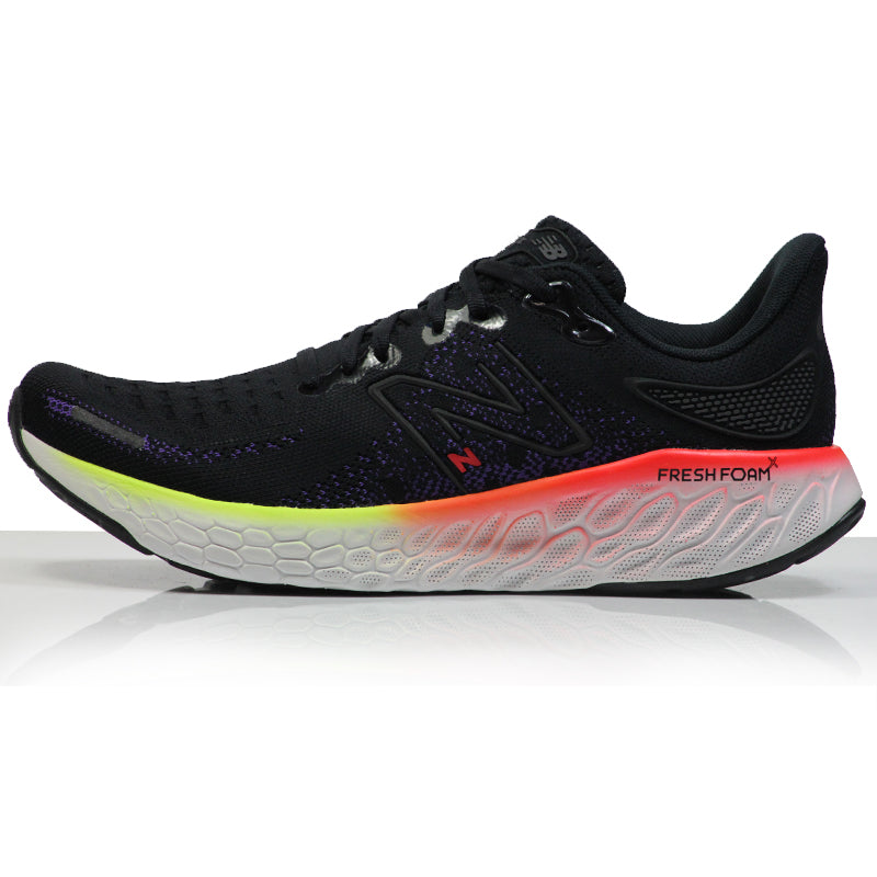 New Balance Fresh Foam X 1080v12 Men's Running Shoe - Black/Pixel Green/Electric Purple