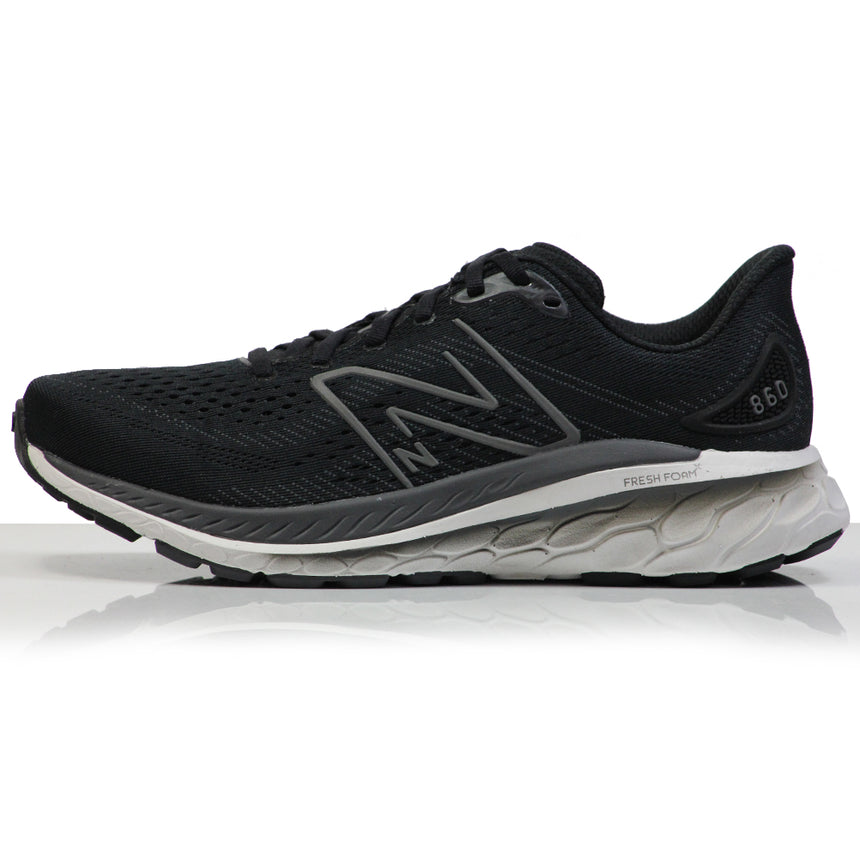 New Balance Fresh Foam X 860v13 Wide Fit Men's Running Shoe - Black/White/Magnet