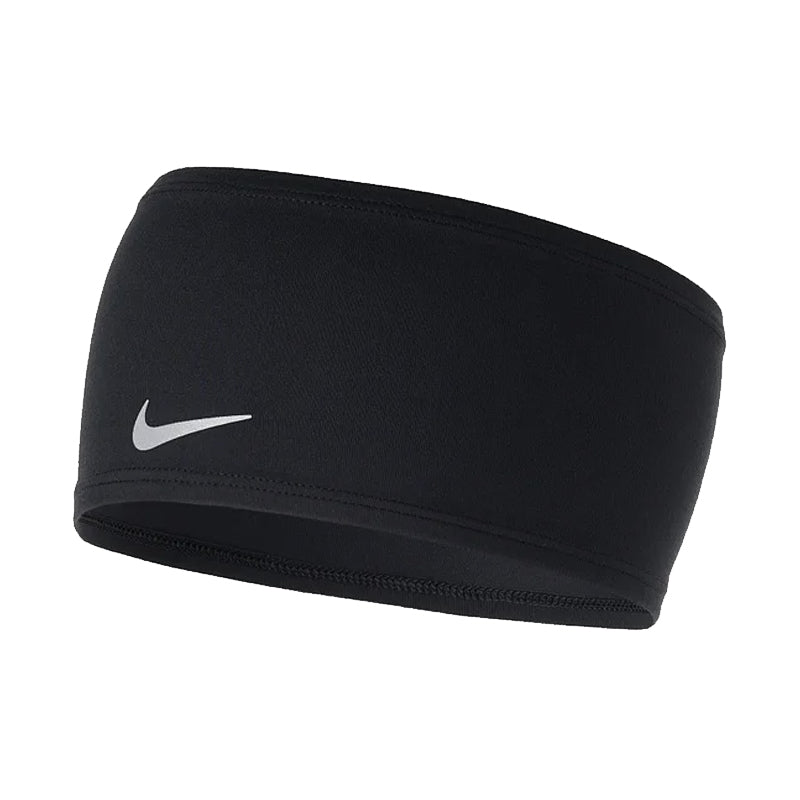Nike Dri-Fit Swoosh Headband - Black/Silver