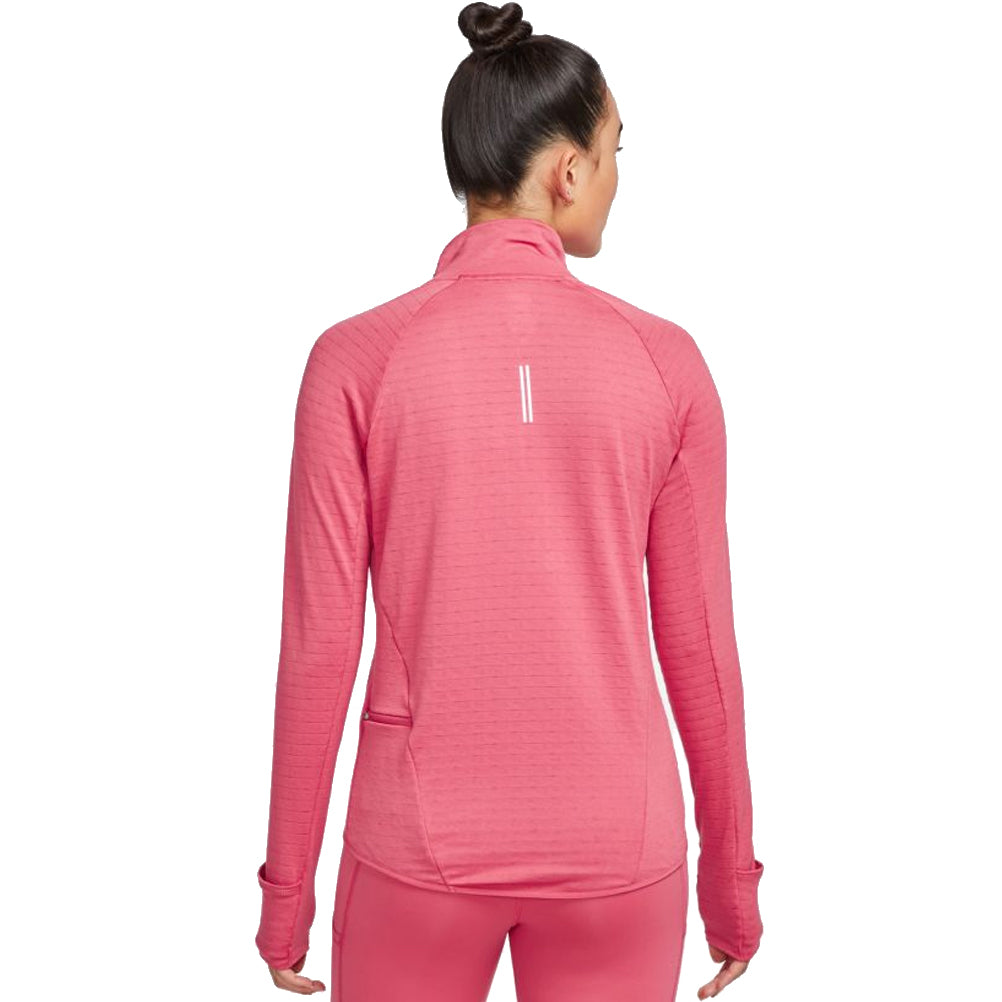 pink nike half zip top