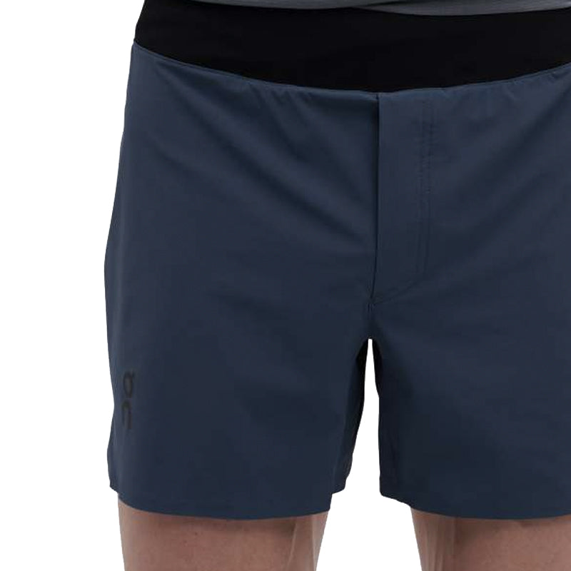 On Running Lightweight 5inch Men's Running Short - Denim/Black