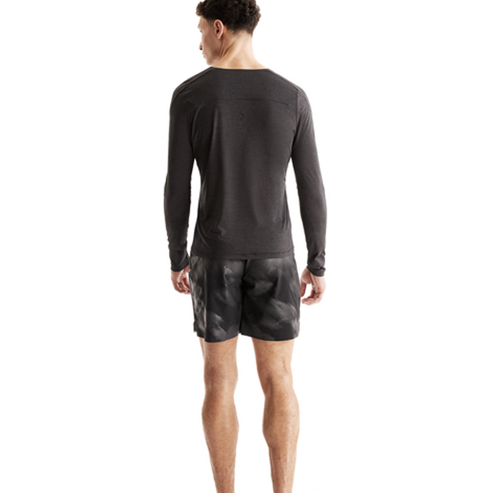 On Running Performance Lumos Long Sleeve Men's Running Tee - Black/Iron