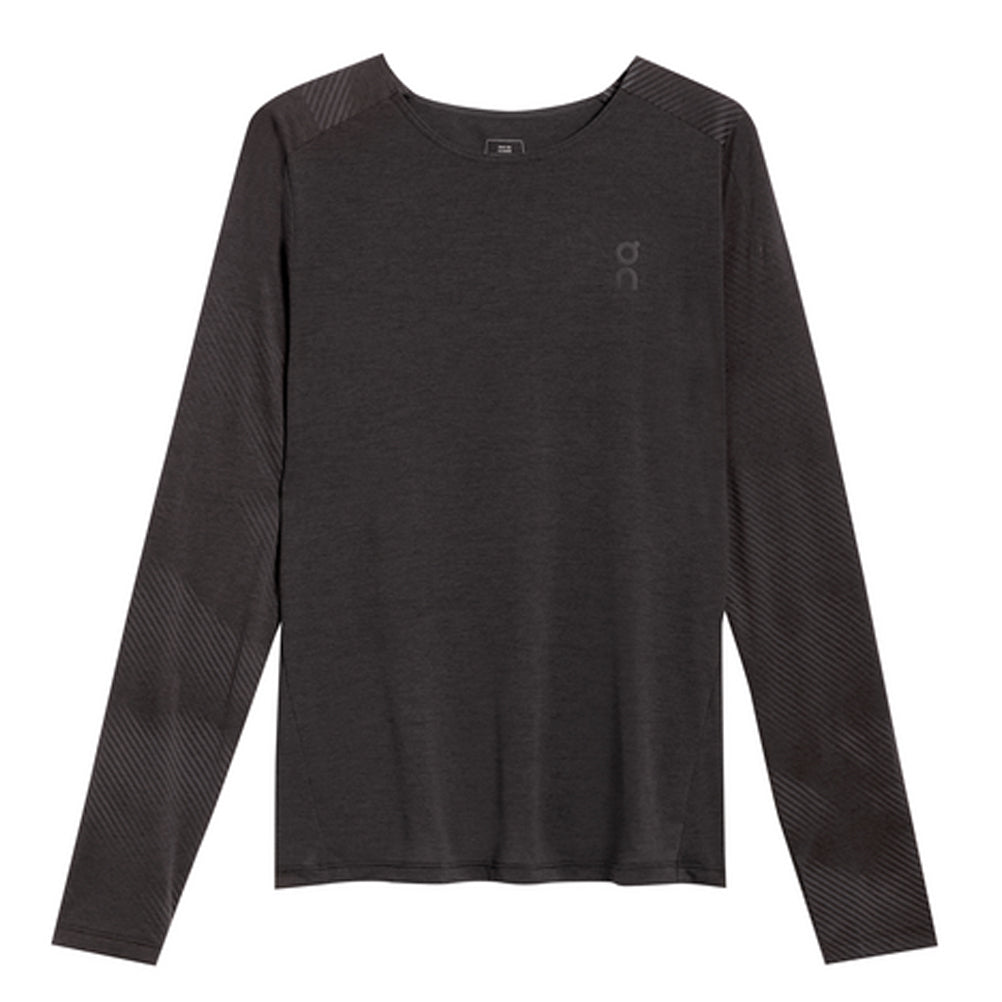 On Running Performance Lumos Long Sleeve Men's Running Tee - Black/Iron