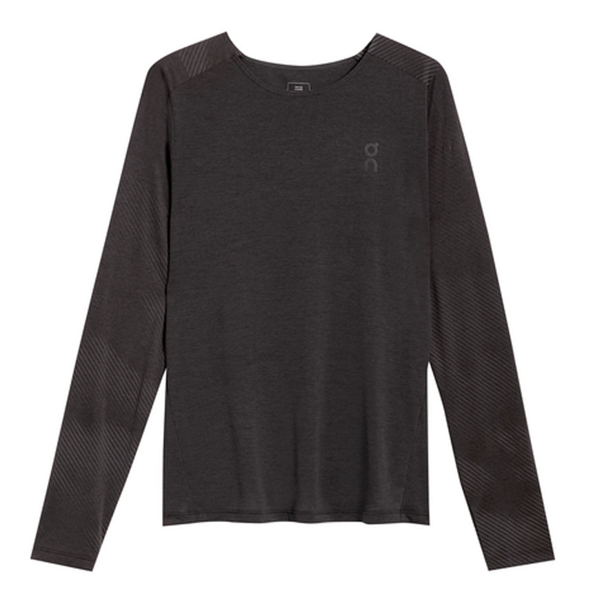 On Running Performance Lumos Long Sleeve Men's Running Tee - Black/Iron