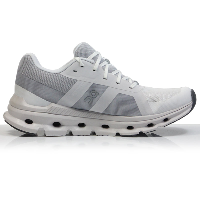 On CloudRunner Women's Wide Fit Running Shoe - White/Frost