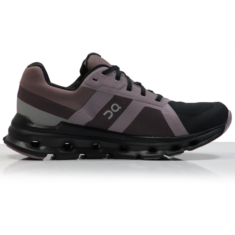 On Cloudrunner Waterproof Women's Running Shoe - Black/Grape