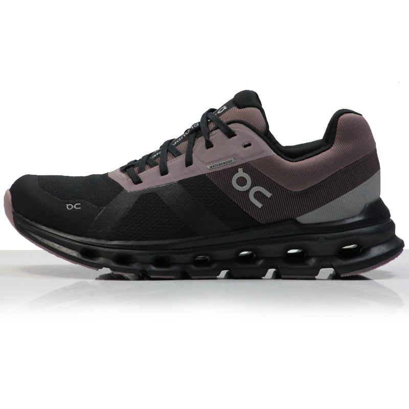 On Cloudrunner Waterproof Women's Running Shoe - Black/Grape