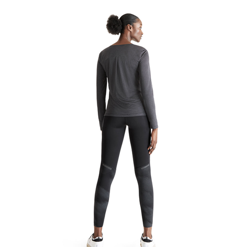 On Running Performance Lumos Long Sleeve Women's Running Tee - Black/Iron
