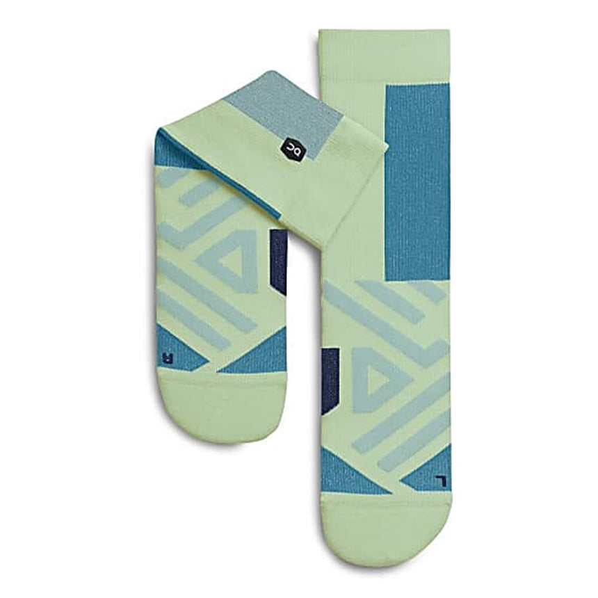 On Running Performance Mid Women's Running Sock - Meadow/Niagara