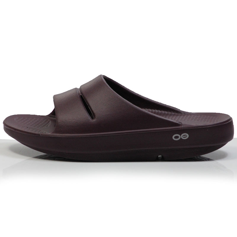 oofos-ooahh-slide-cabernet-side