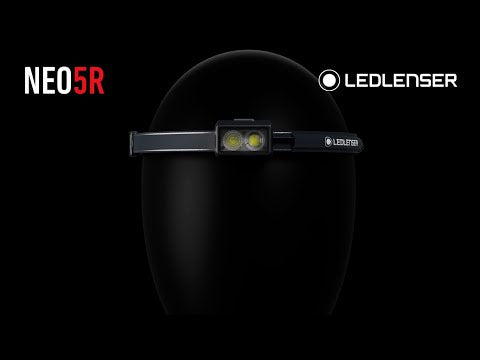 Ledlenser NEO5R With Chest Strap Head Torch - Grey/Black