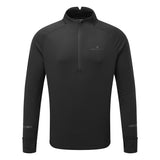 Ronhill Tech Prism Halfzip Long Sleeve Men's Running Top - Black/Charcoal