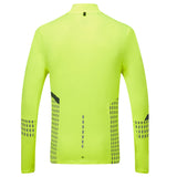 Ronhill Tech Afterhours Halfzip Long Sleeve Men's Running Top - Yellow/Charcoal/Reflective