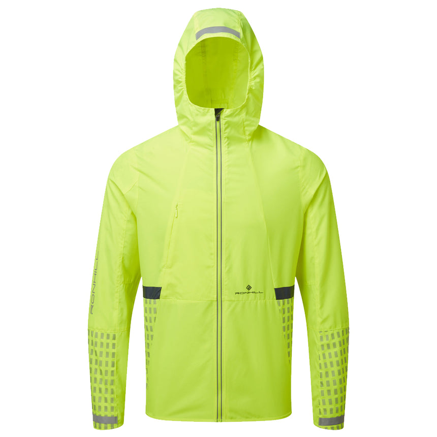 Ronhill Tech Afterhours Men's Running Jacket - Fluo Yellow/Charcoal/Reflect