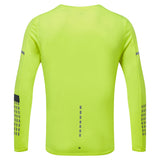 Ronhill Tech Afterhours Long Sleeve Men's Running Tee - Yellow/Charcoal/Reflective
