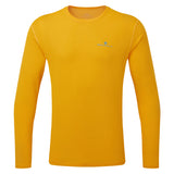 Ronhill Core Long Sleeve Men's Running Tee - Sunray/Kingfisher