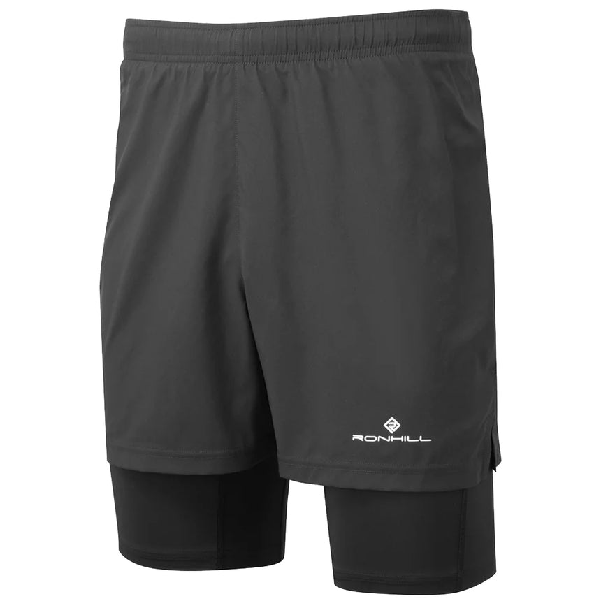 Ronhill Core Men's Twin Running Short  - Black