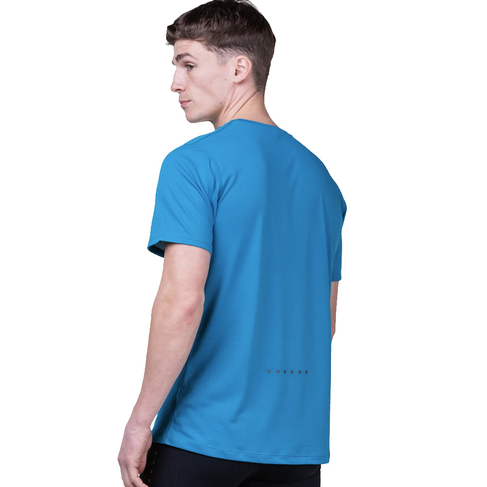 Ronhill Core Short Sleeve Men's Running Tee - Petrol/Fluo Orange