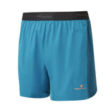 Ronhill Tech 5inch Men's Running Short - Petrol/Fluo Orange