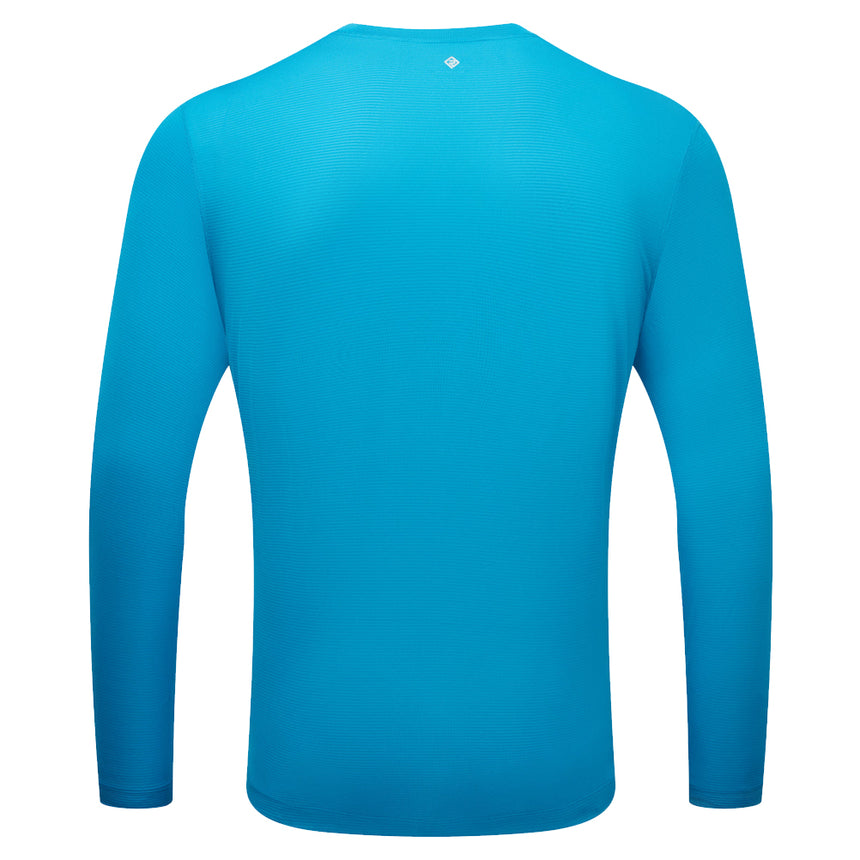 Ronhill Tech Long Sleeve Men's Running Tee - Kingfisher/Sunray