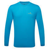 Ronhill Tech Long Sleeve Men's Running Tee - Kingfisher/Sunray
