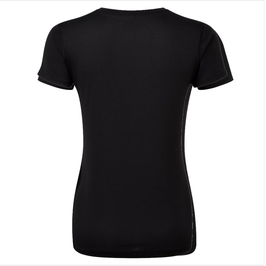 Ronhill Core Short Sleeve Women's Running Tee - Black/Bright White