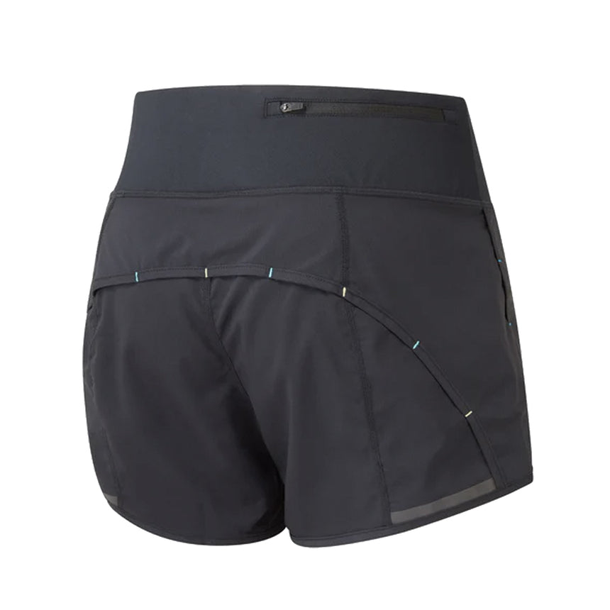 Ronhill Tech 4.5 inch Women's Running Short - Black/Aquamint