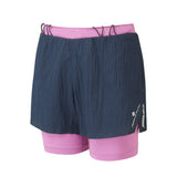 Ronhill Tech Race Twin Women's Running Short - Dark Navy/Fuschia