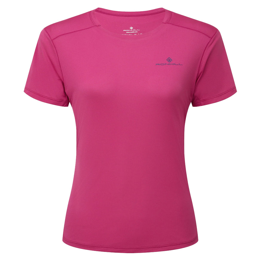 Ronhill Tech Short Sleeve Women's Running Tee - Exuberance/ClassicBlue