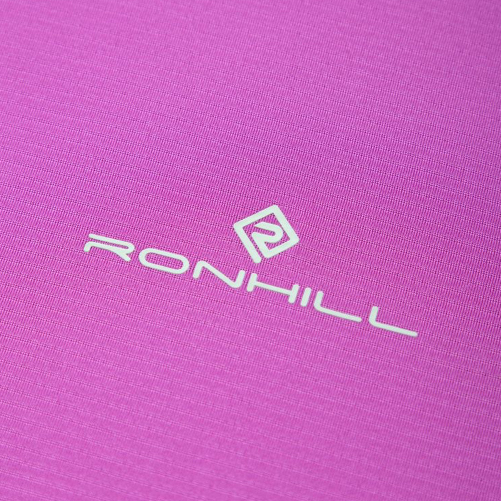 Ronhill Tech Short Sleeve Women's Running Tee - Fuchsia/Honeydew
