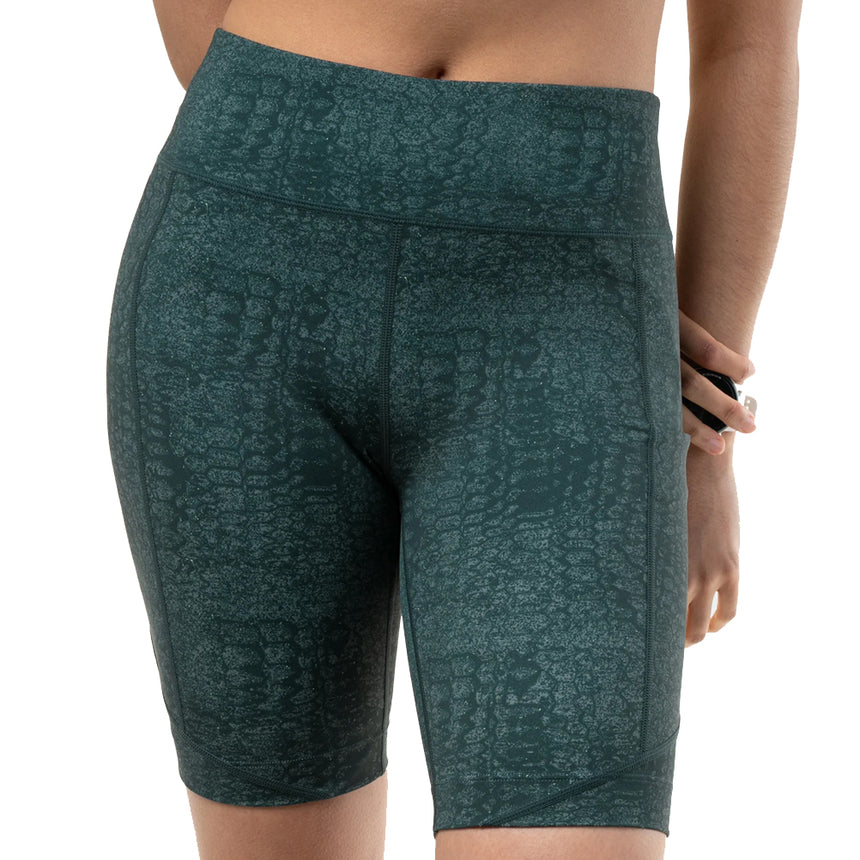 Ronhill Tech Stretch Women's Running Short - Dark Laurel Serpent