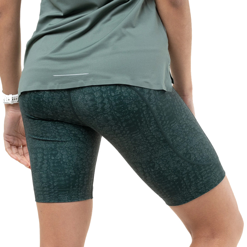 Ronhill Tech Stretch Women's Running Short - Dark Laurel Serpent