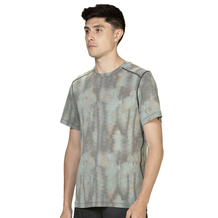Ronhill Tech Golden Hour Short Sleeve Men's Running Tee - Monolith Lost Trails
