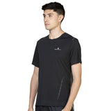 Ronhill Tech Race Short Sleeve Men's Running Tee - Black/Artemis