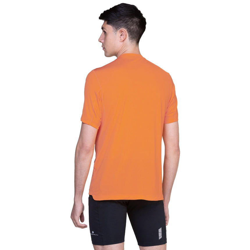 Ronhill Tech Short Sleeve Men's Running Tee - Tangelo/Black