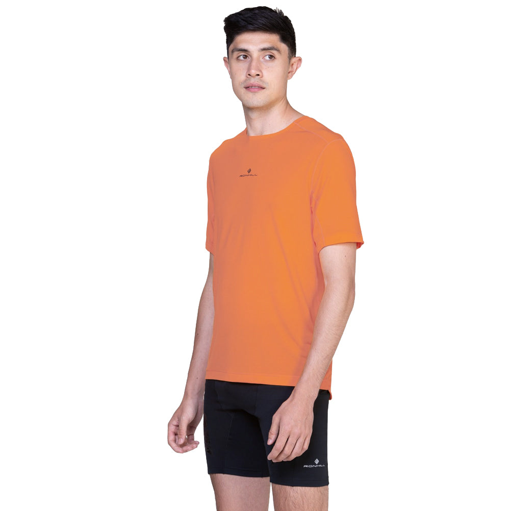 Ronhill Tech Short Sleeve Men's Running Tee - Tangelo/Black